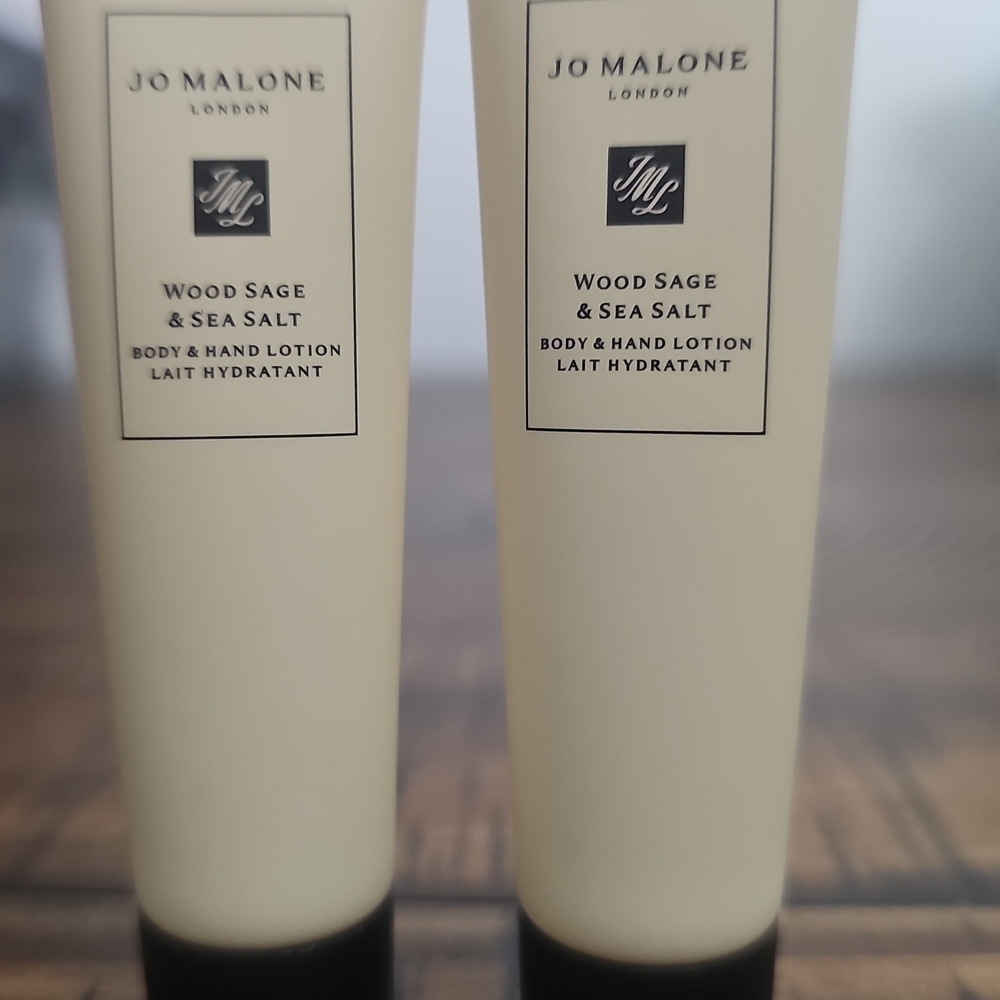 Jo Malone  Wood Sage & Sea Salt Hand‎ Lotion 0.5 Fl Oz Qty 2 NEW